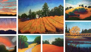 acrylic landscape paintings, California landscape paintings, paintings by Karen Lynn Ingalls, best art class, best painting class