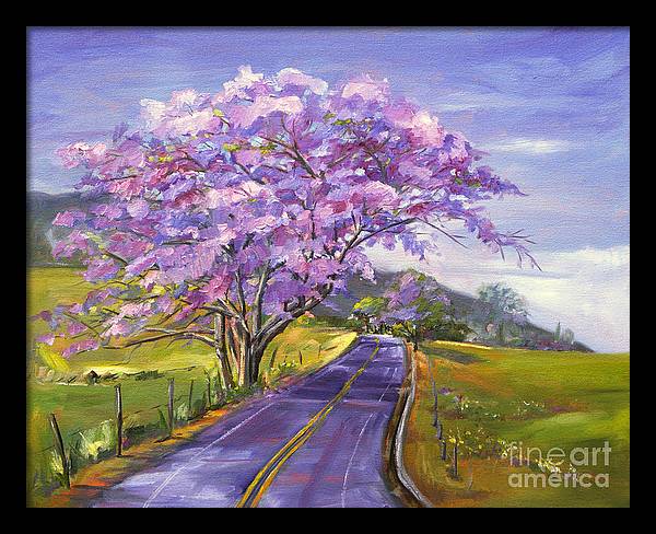 oil painting of purple jacaranda trees by impressionist artist Jennifer Beaudet Zondervan