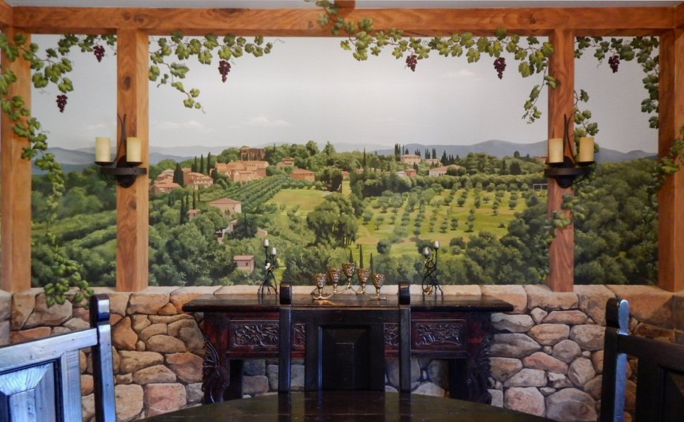 dining room mural id